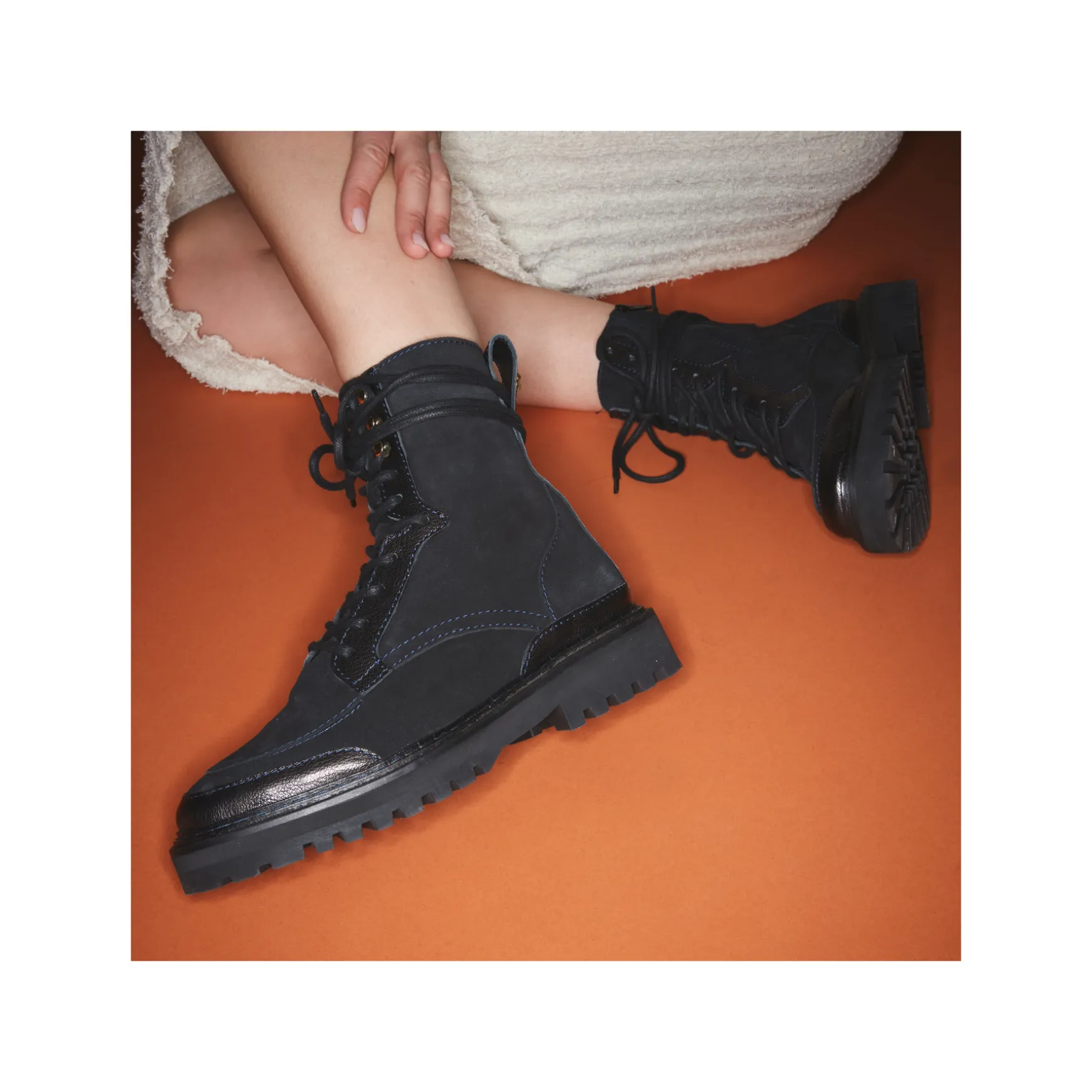 Clearance Claris Virot Bottines Noa Cuir Noir