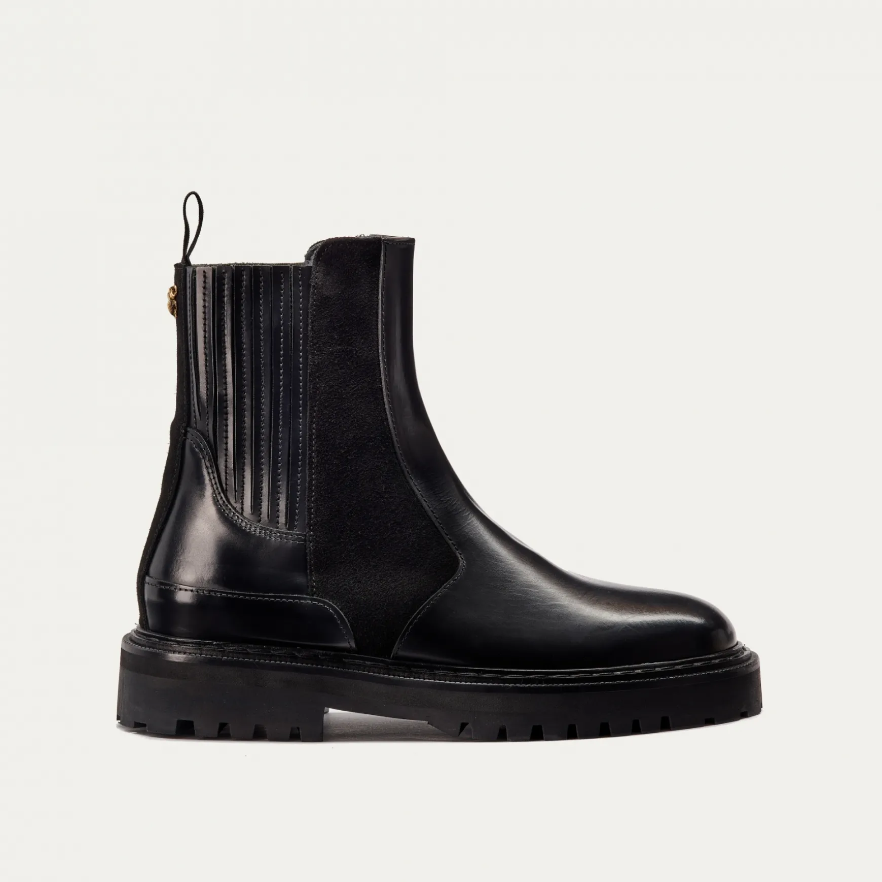 Cheap Claris Virot Bottines Ziggy Cuir et Suède Noir