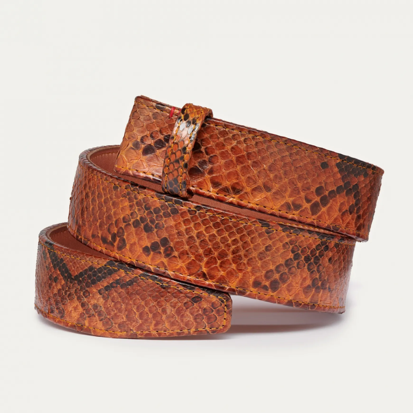 Shop Claris Virot Ceintures Dallas Python Moka