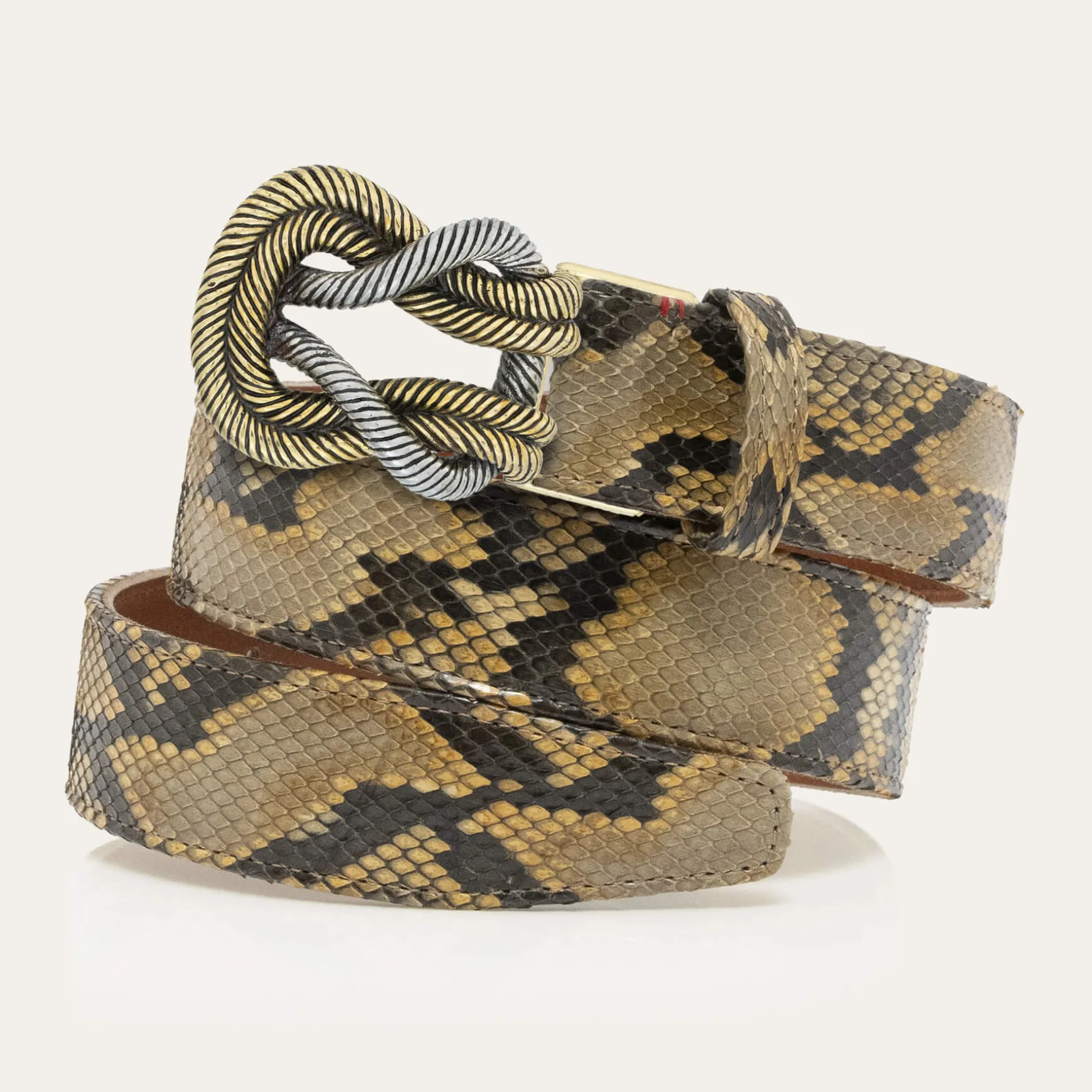 Outlet Claris Virot Ceintures Noeud Python Desert