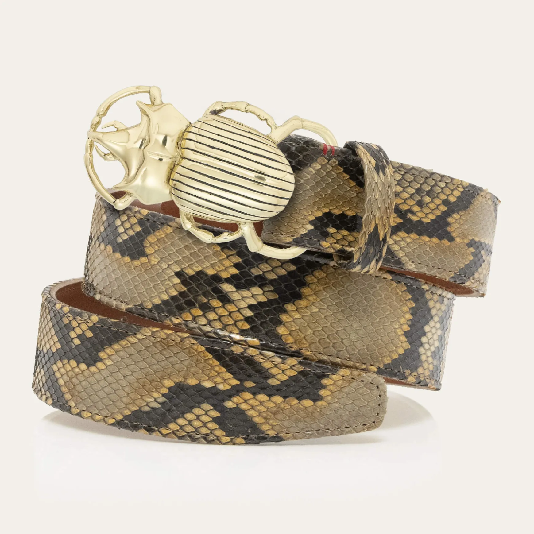 Store Claris Virot Ceintures Scarabée Python Desert