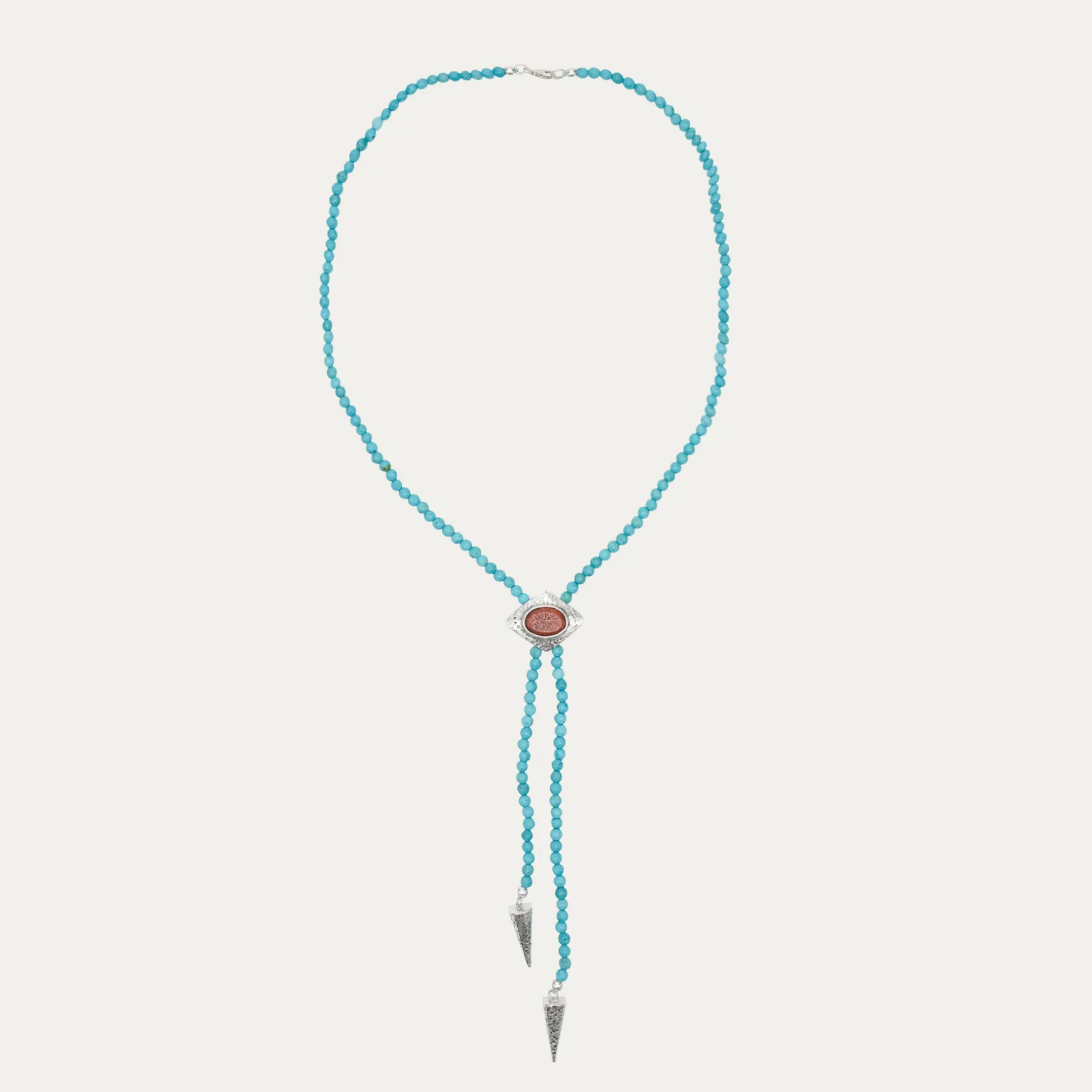 Outlet Claris Virot Collier Bolo Turquoise et Opale