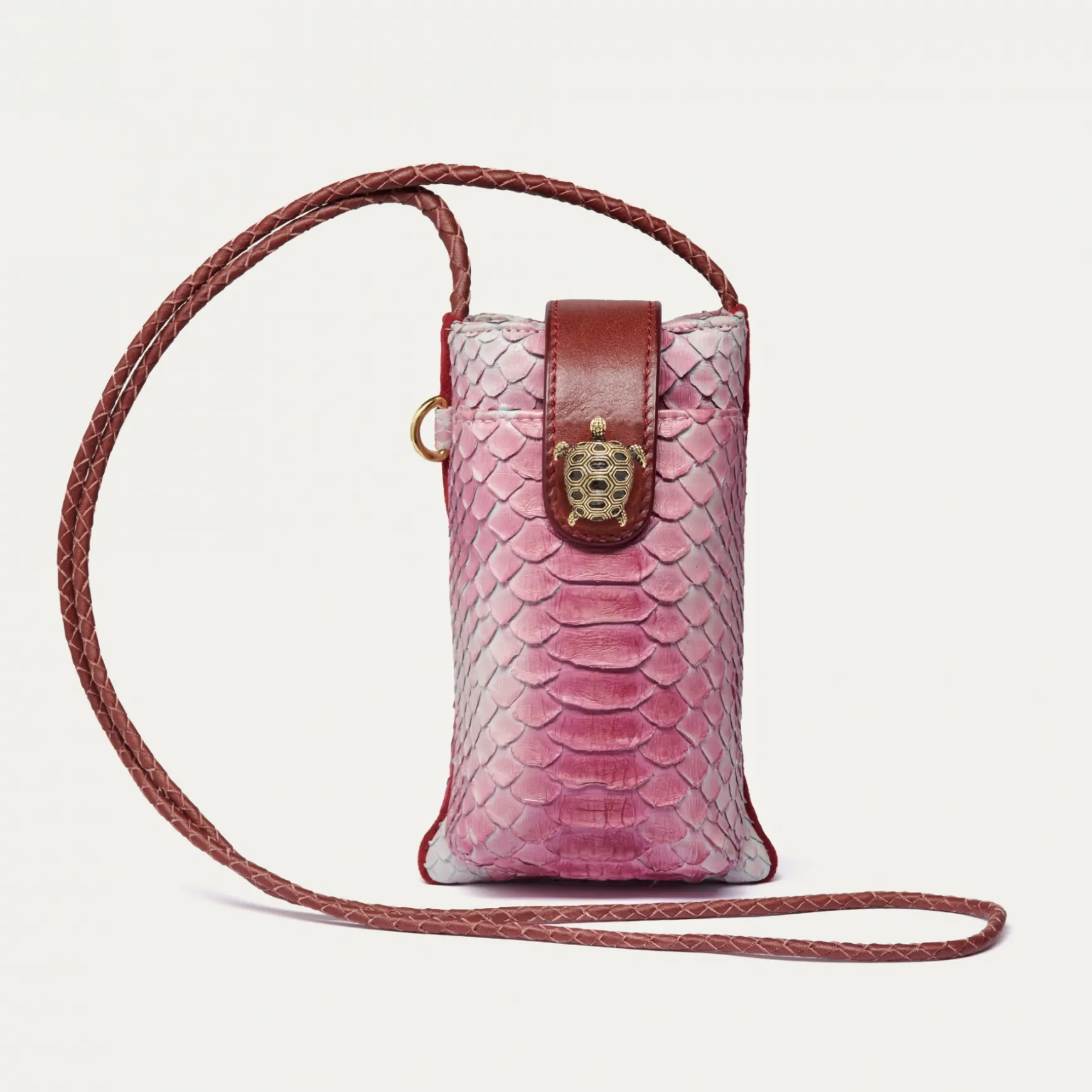 Best Claris Virot Etui Double Marcus Python Bordeaux