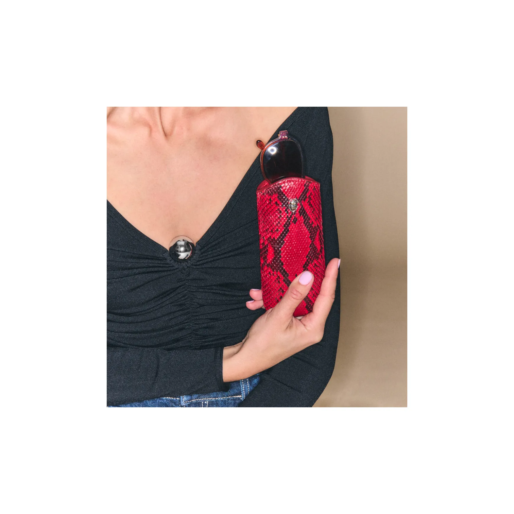 Store Claris Virot Etui Maya Python Rubis