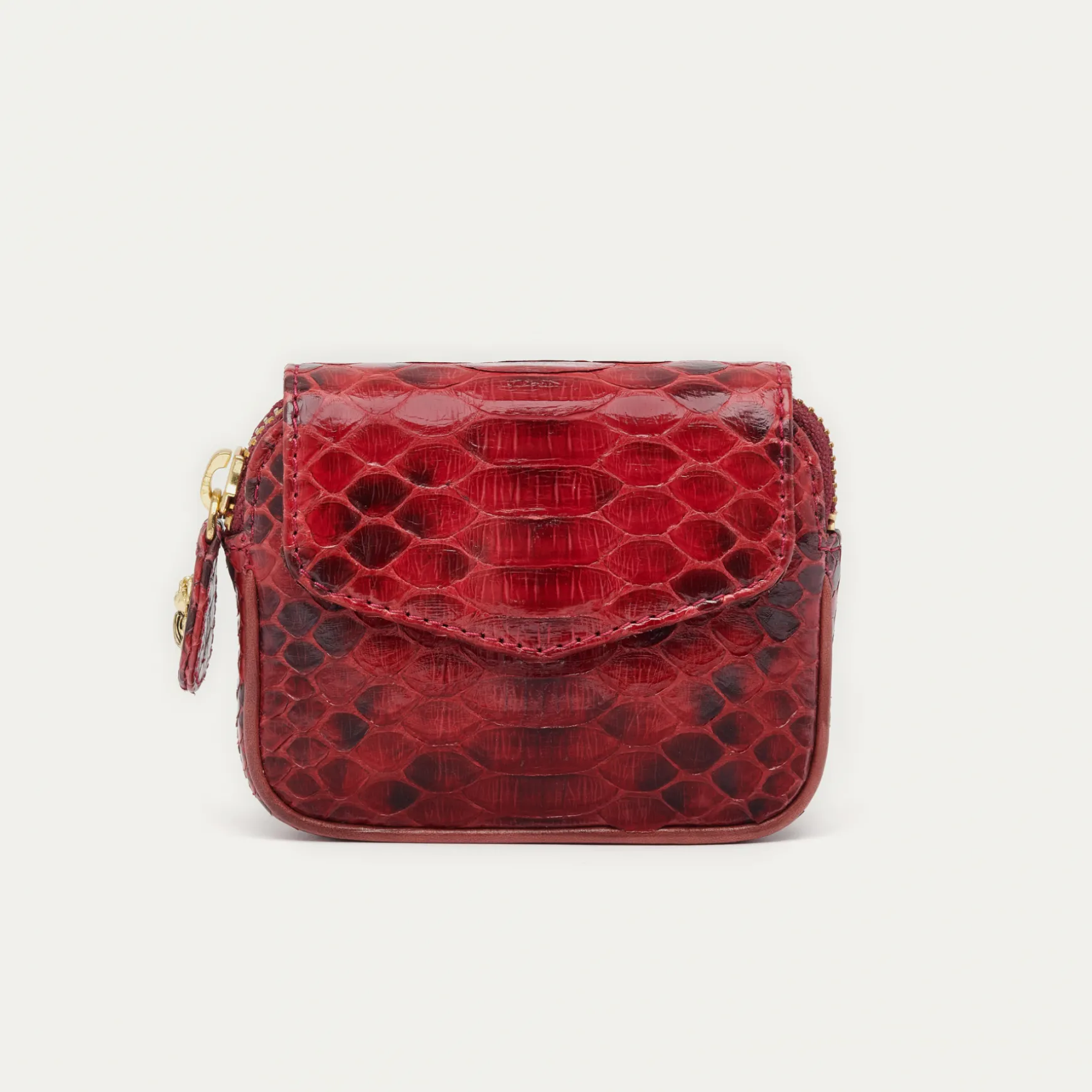 Cheap Claris Virot Porte Monnaie Karl Python Bordeaux