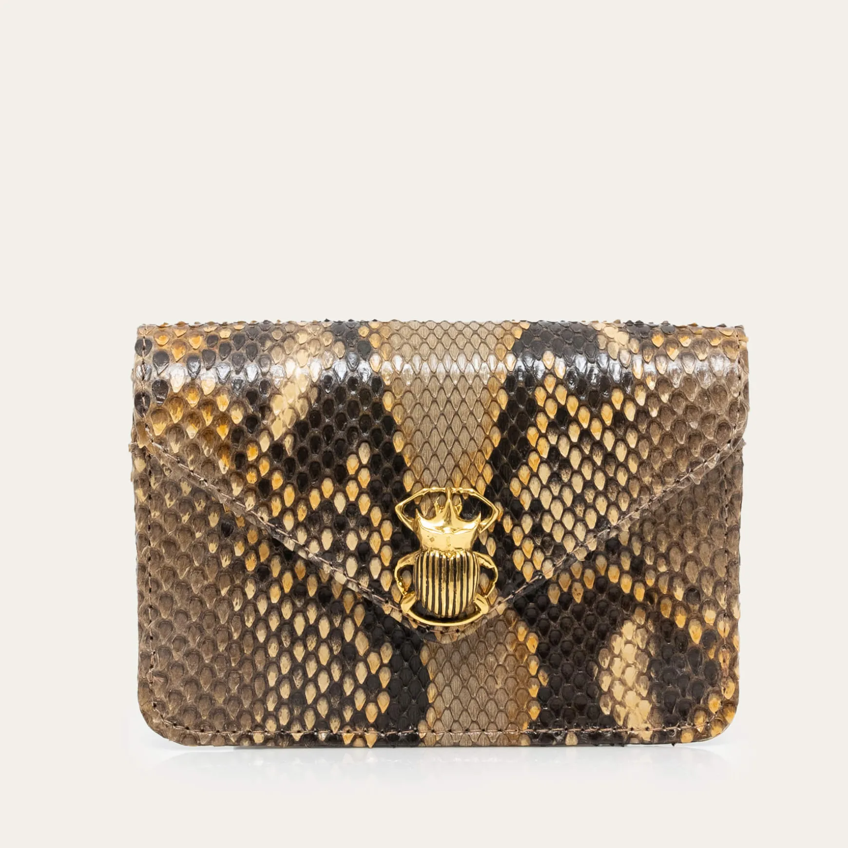 Shop Claris Virot Portefeuille Alex Python Desert