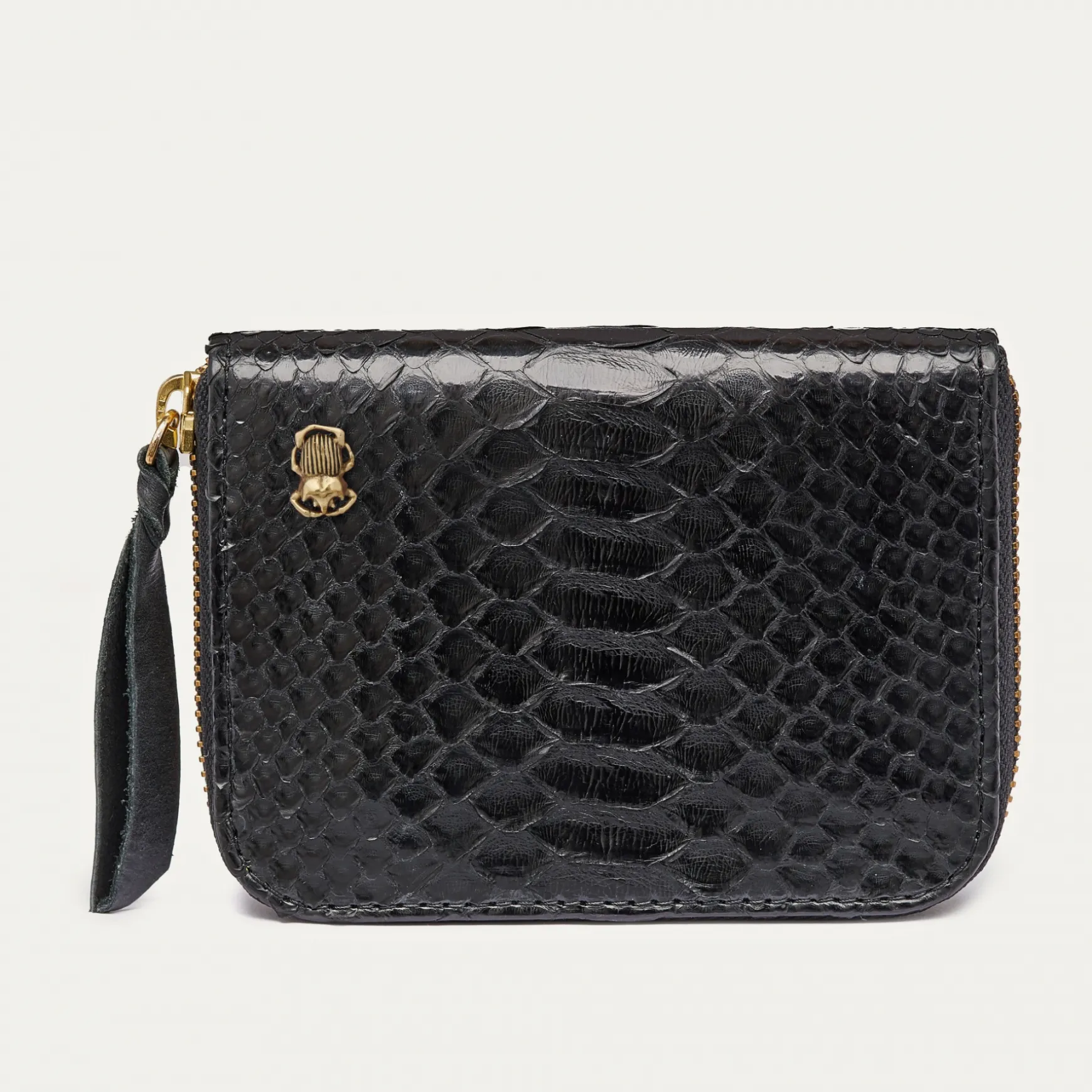 Cheap Claris Virot Portefeuille Mini Bob Python Noir