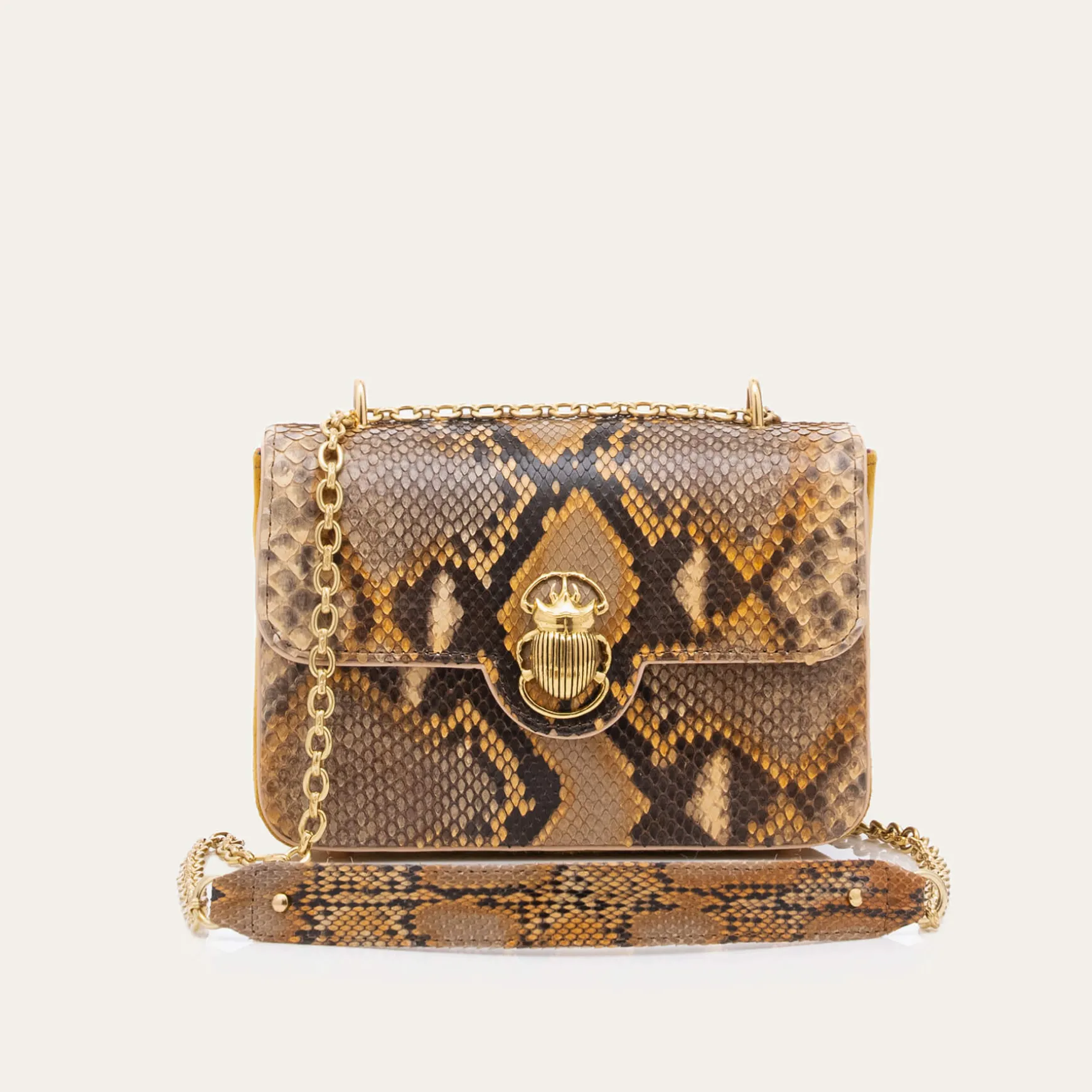 Discount Claris Virot Sac Ava Medium Python Desert