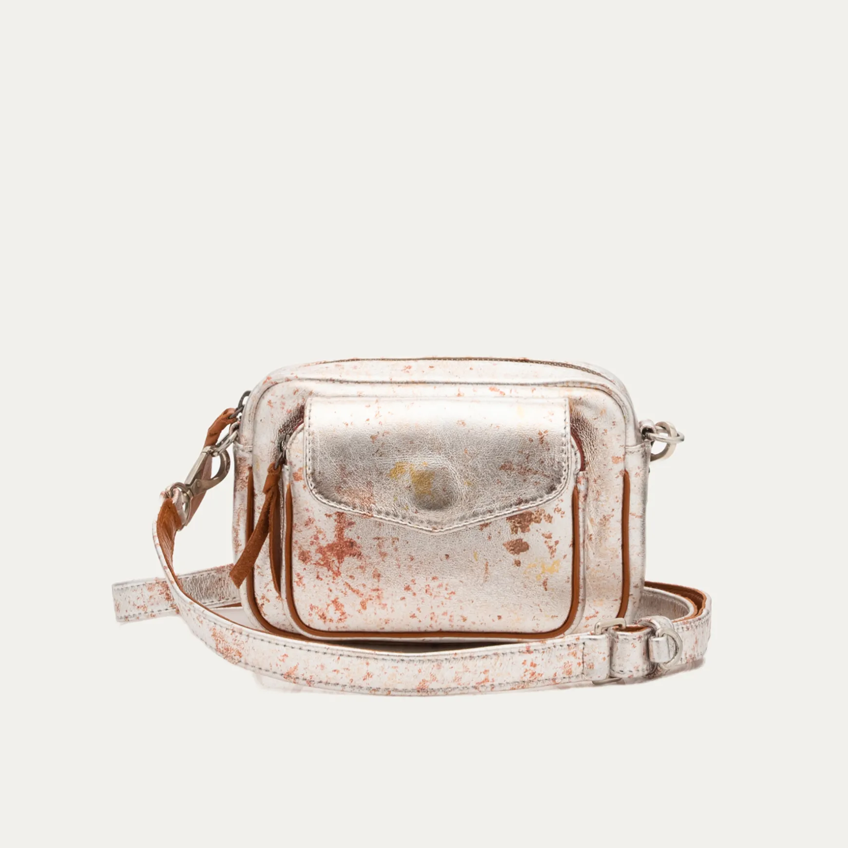 Cheap Claris Virot Sac Baby Charly Cuir oxy metal