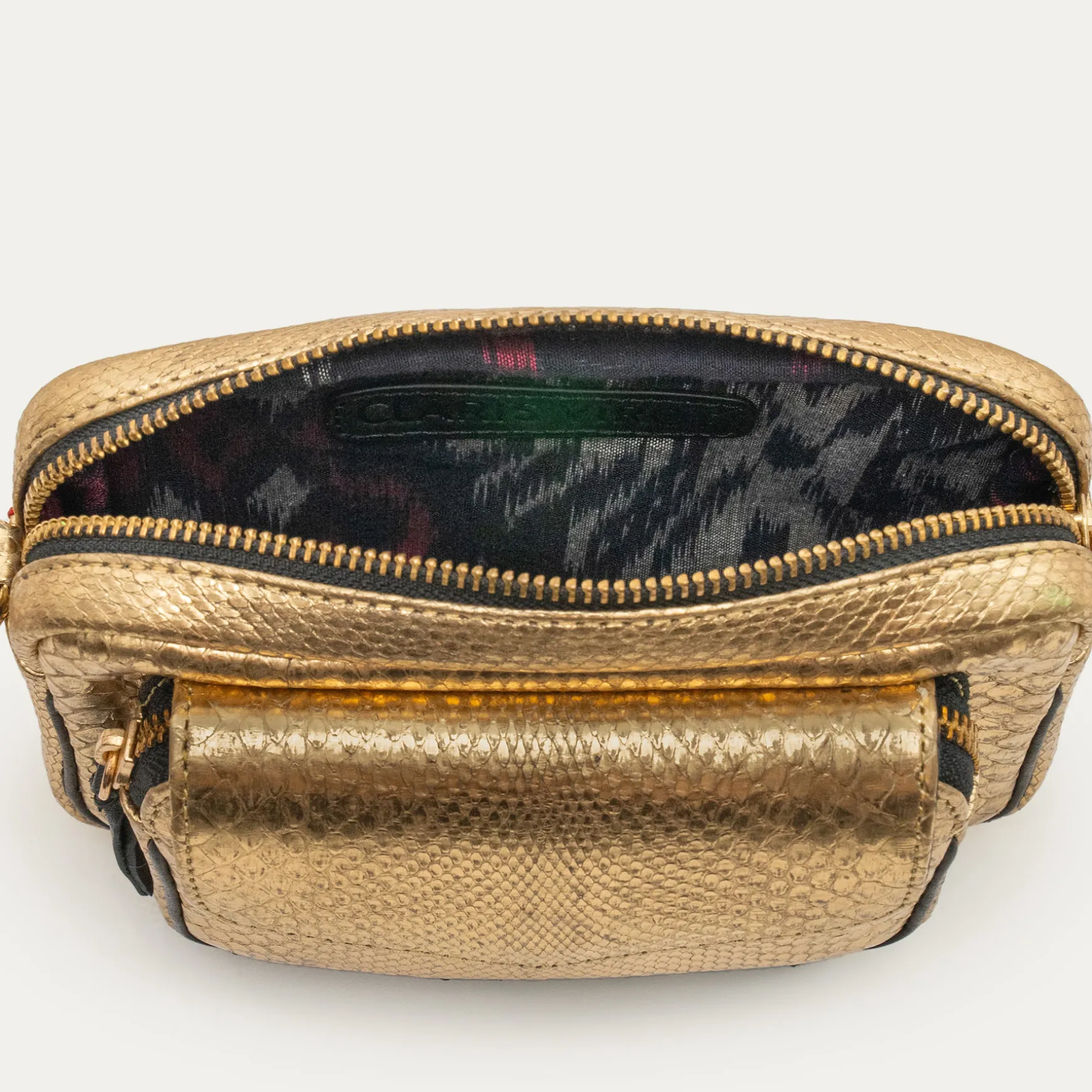 Sale Claris Virot Sac Baby Charly Python Doré