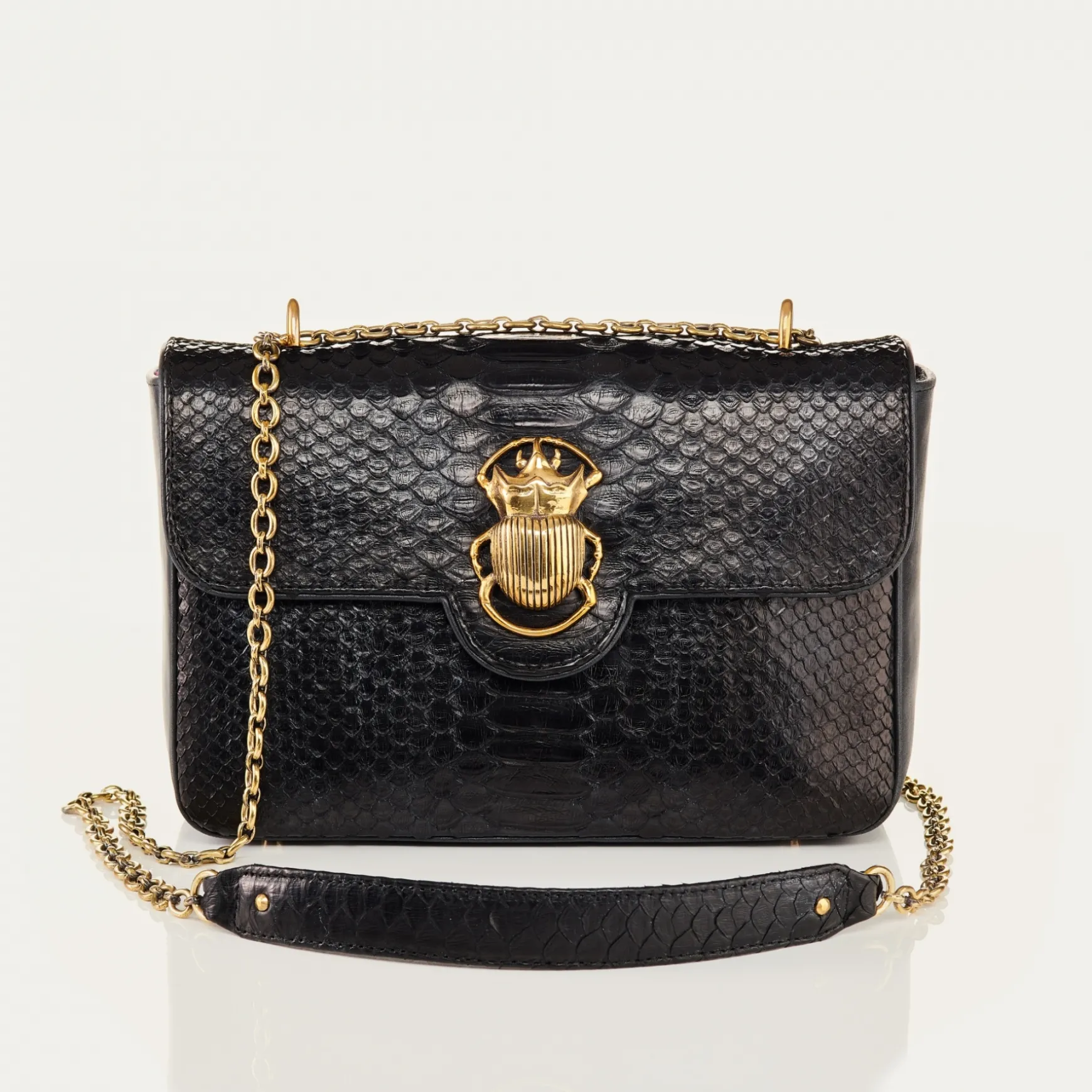 Flash Sale Claris Virot Sac Big Ava Python Noir