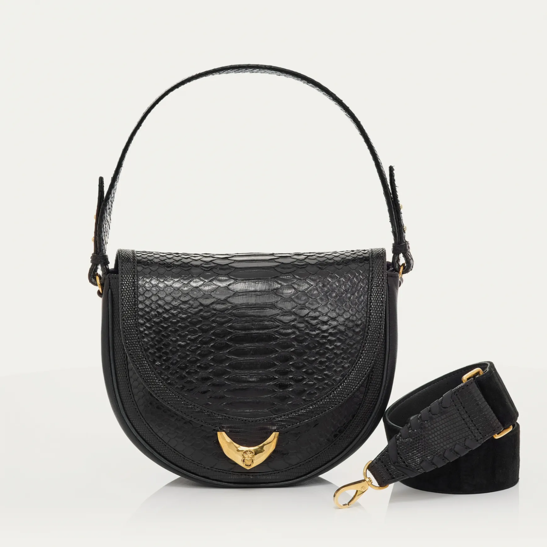 Discount Claris Virot Sac Big Victoria Python Noir