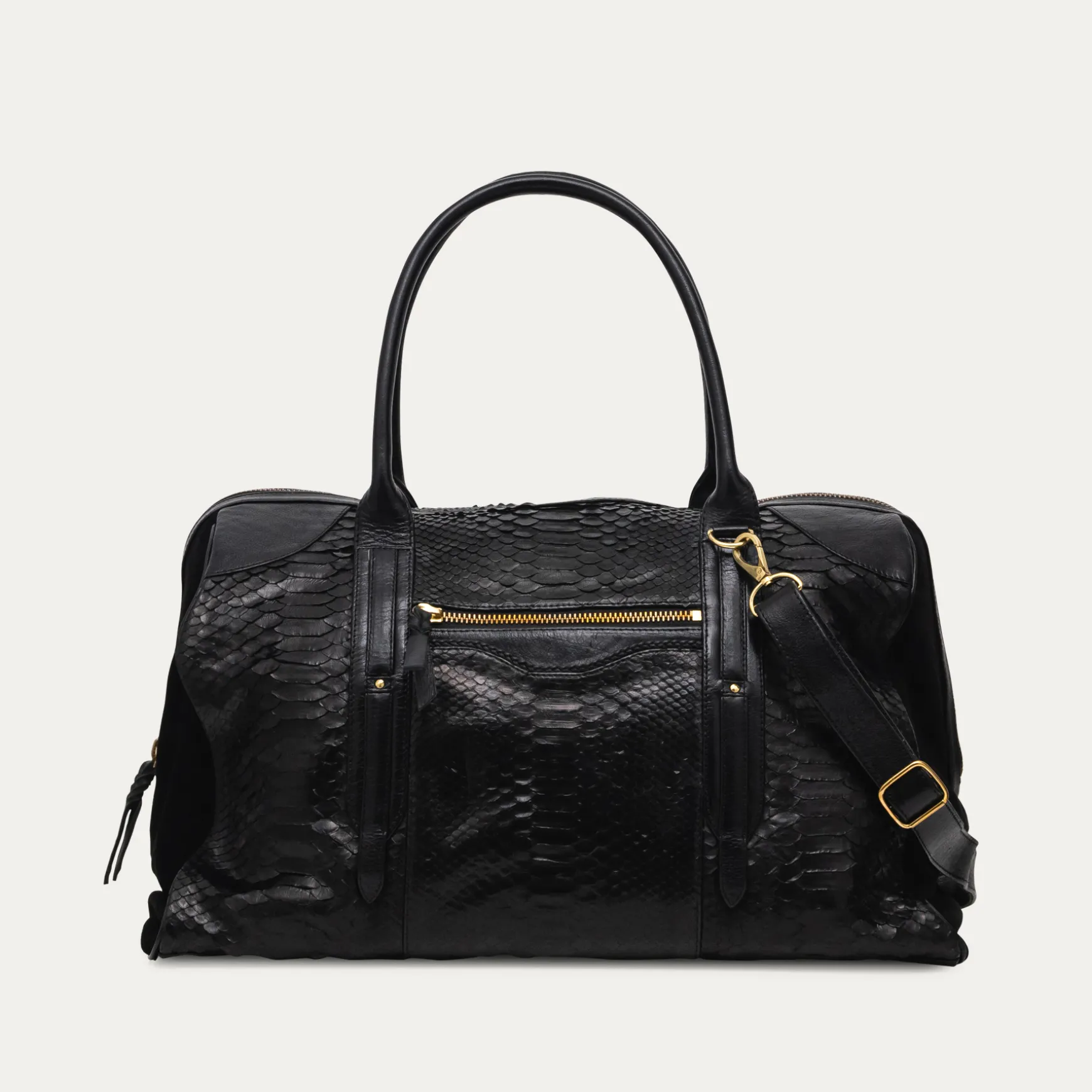 Shop Claris Virot Sac Bowling June L Python Noir