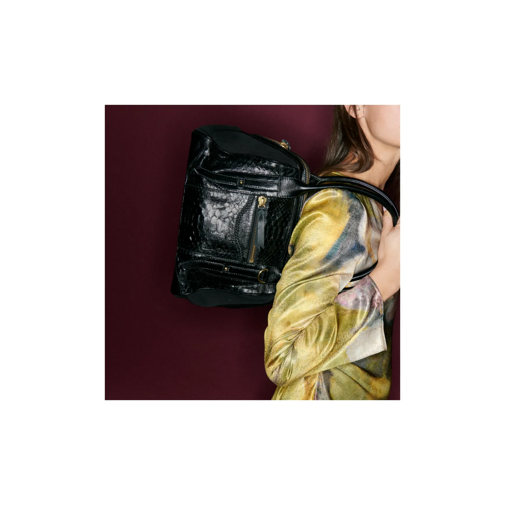 Online Claris Virot Sac Bowling June S Python Noir