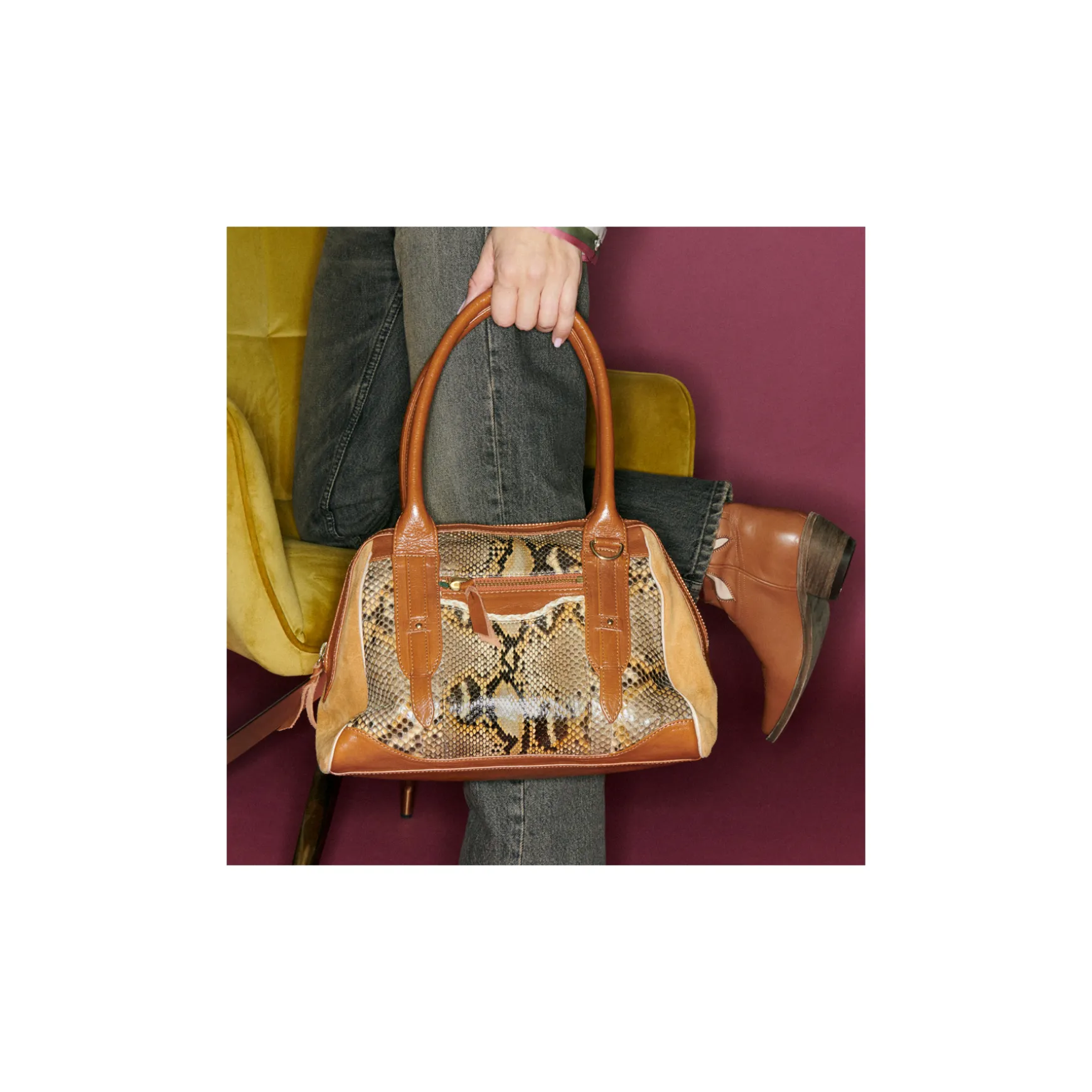 Sale Claris Virot Sac Bowling June S Python Desert