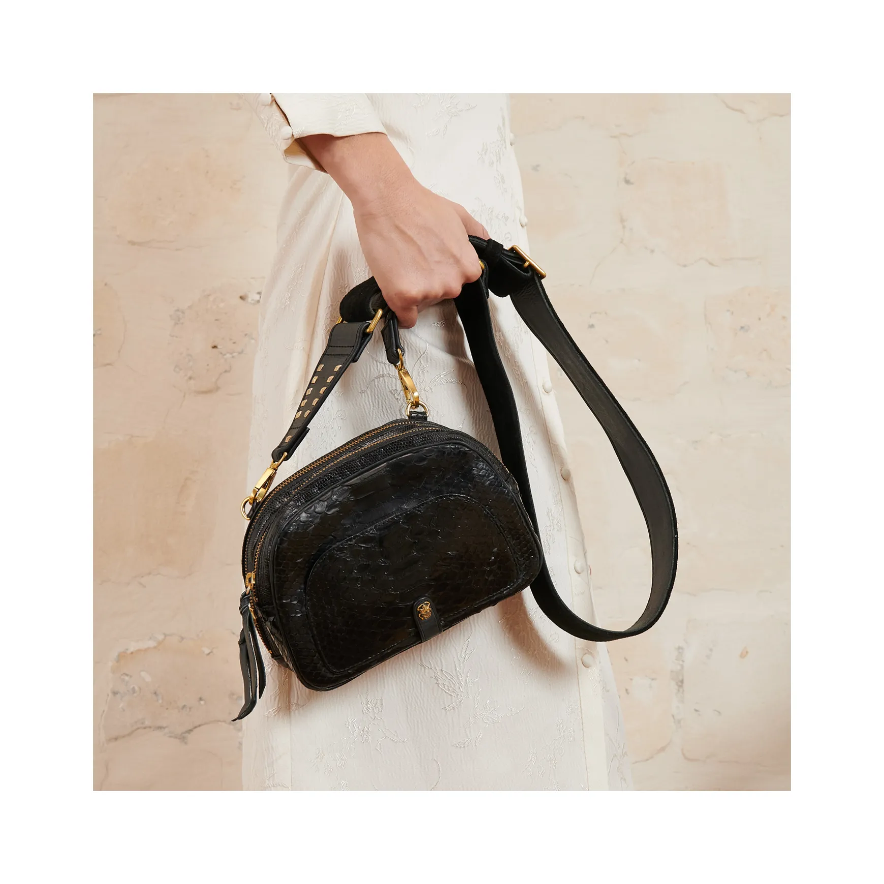 Store Claris Virot Sac Clara Python Noir