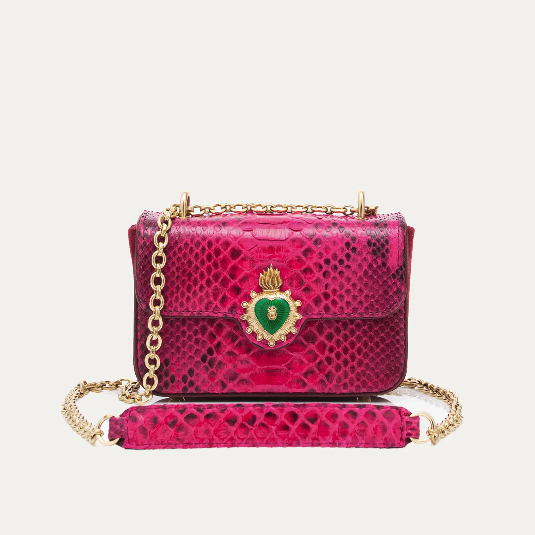 Store Claris Virot Sac Mini Ava Python Celosia Rose