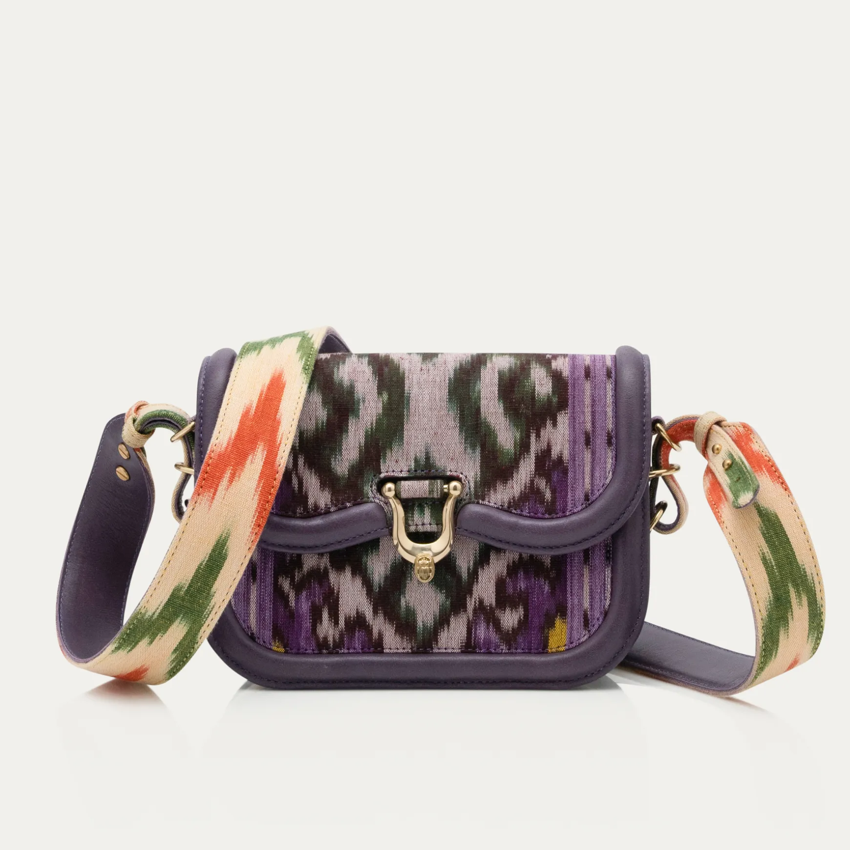 Shop Claris Virot Sac Mini Manon Tissu Lune Violet