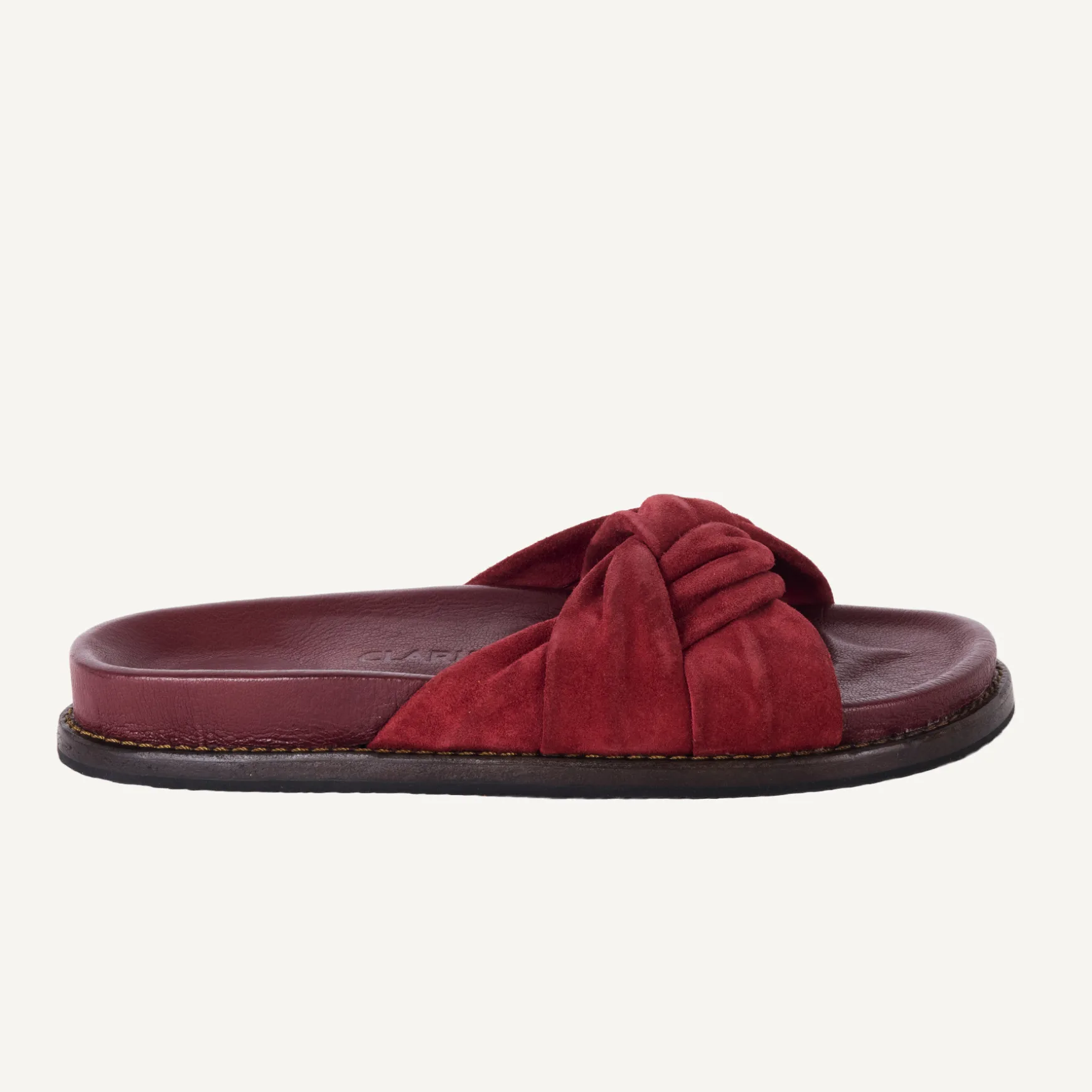 Flash Sale Claris Virot Sandales Jeannette Veau velours Bordeaux