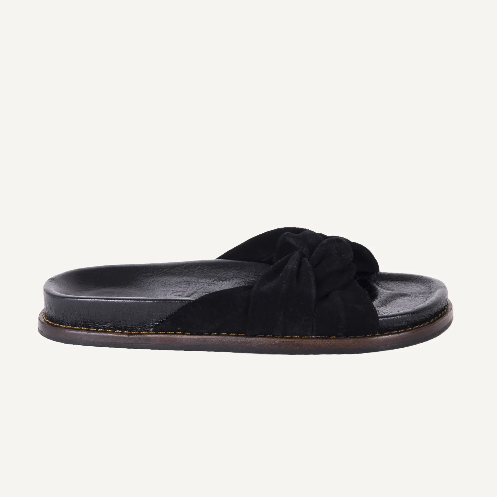 Cheap Claris Virot Sandales Jeannette Veau velours Noir