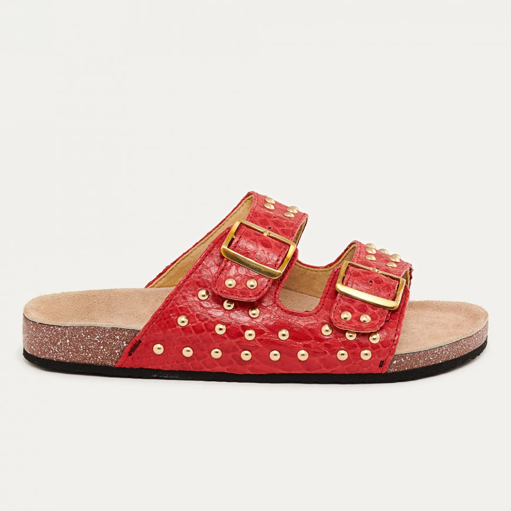 Store Claris Virot Sandales Odette Python Rouge